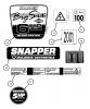 Snapper NP216012 - 21" Walk-Behind Mower, 6 HP, Steel Deck, Series 12 Pièces détachées Decals (Part 2)