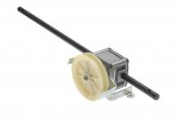 Sonderangebote Getriebe Fahrantrieb Lider GK48, GK53 | Faworyt GK48, GK53 | Hecht 5530XR, 5480XR - Achsendurchmesser 12,7mm, Achsenlänge 48,2cm, Antriebsriemenscheibe 9,4cm