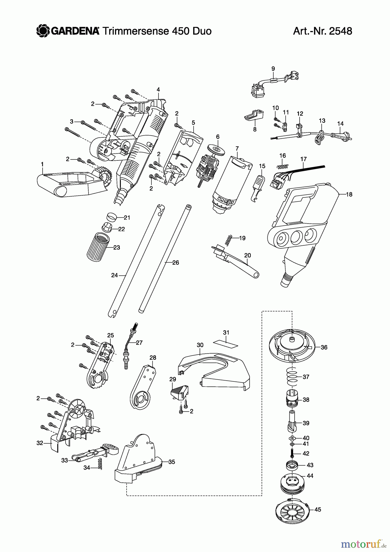  Gardena Trimmer Trimmersense  TS 530 Duo L