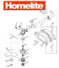 Homelite F3045 (Baujahr 2005-2010) Listas de piezas de repuesto y dibujos Getriebe, Fadenkopf
