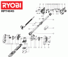 Ryobi Elektro Listas de piezas de repuesto y dibujos RPT4045