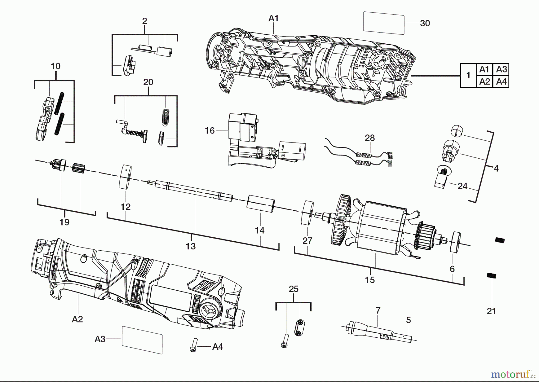  AEG Powertools Holz-Bearbeitung Multitools OMNI 300 Netz-Multitool Seite 1