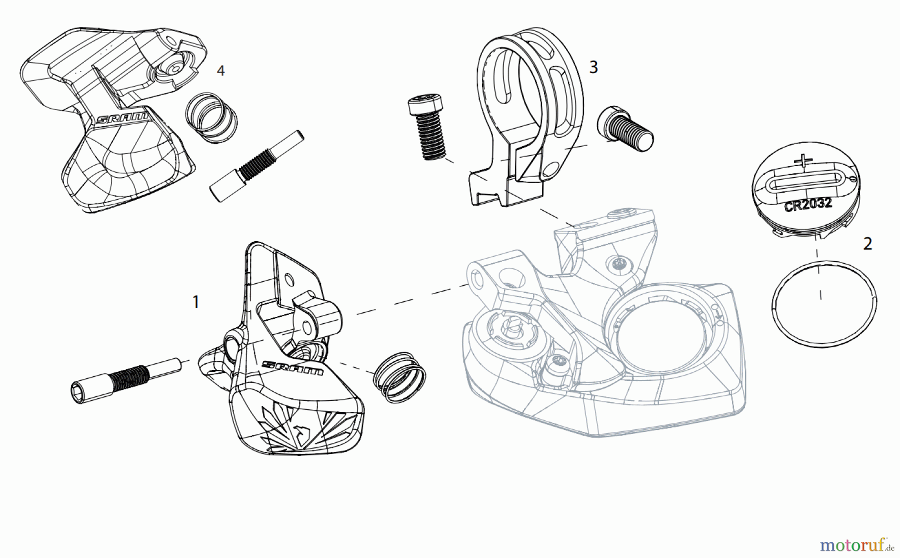  Sram Sram XX1 / X01 / GX EAGLE AXS ELECTRONIC CONTROLLER (SHIFTER)