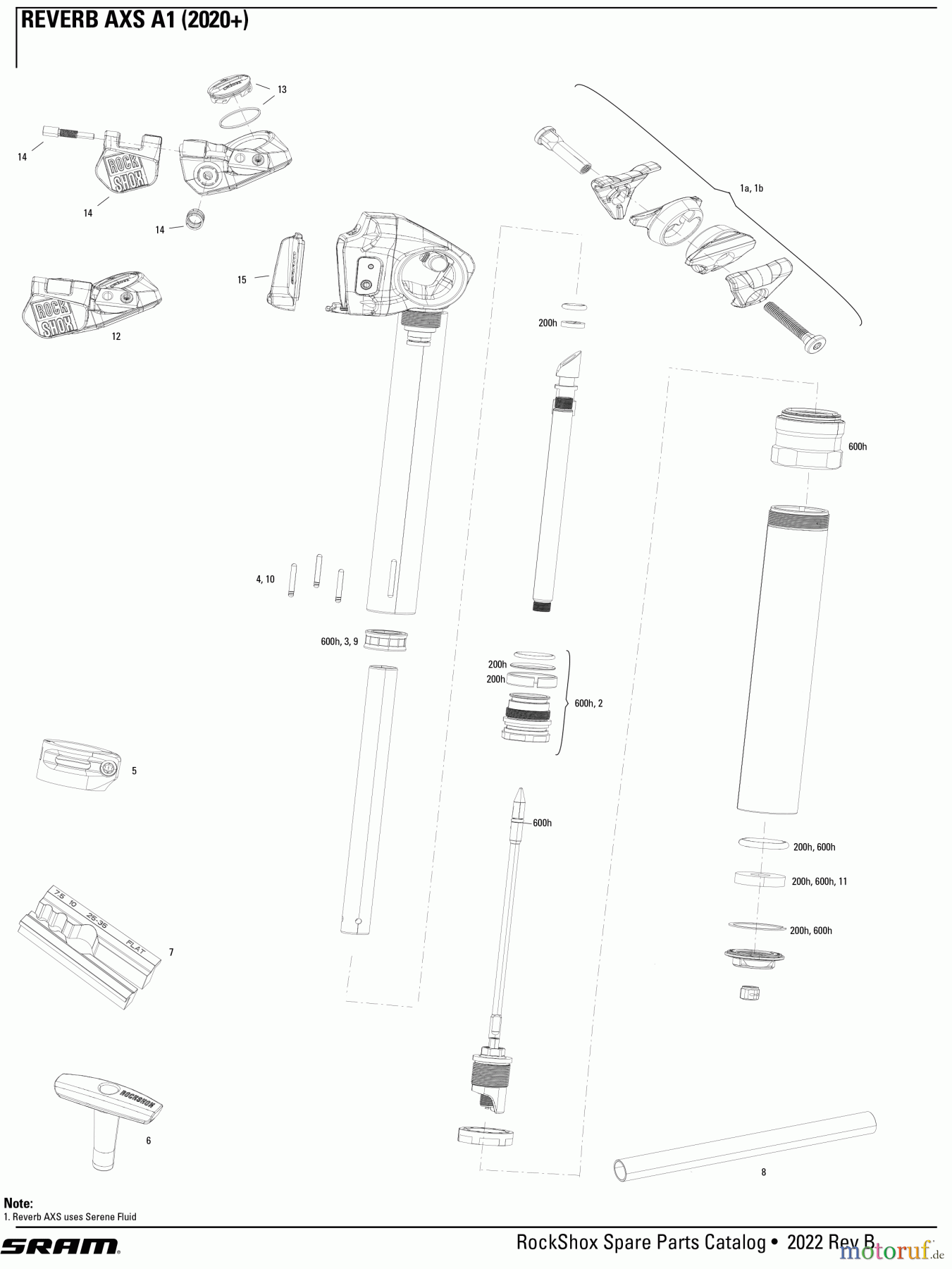  Sram RockShox REVERB AXS A1 (2020+)