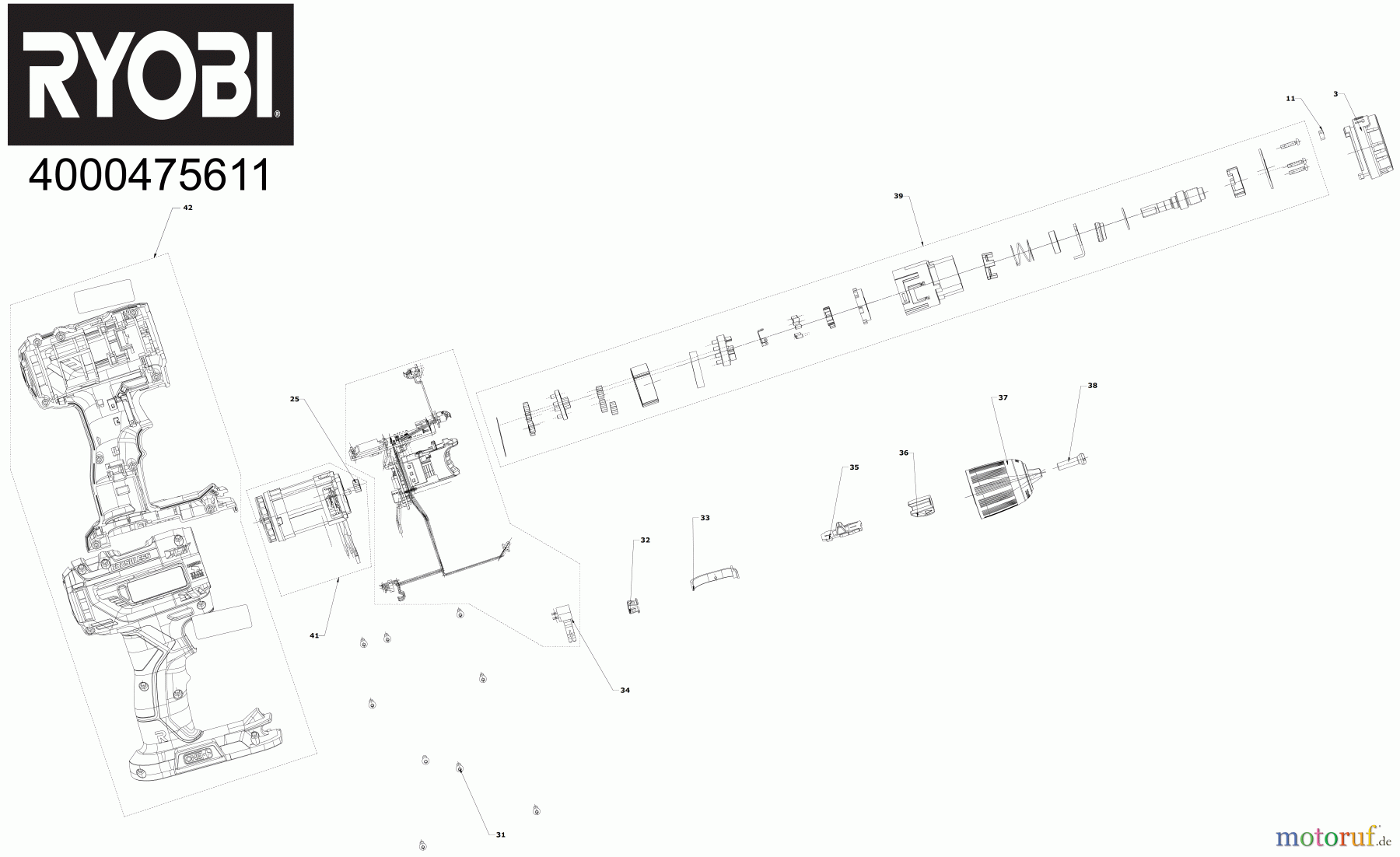 Ryobi (Schlag-)Bohrschrauber Bohrschrauber mit Schlagbohrfunktion R18PD5 Akku-Schlagbohrschrauber Seite 1