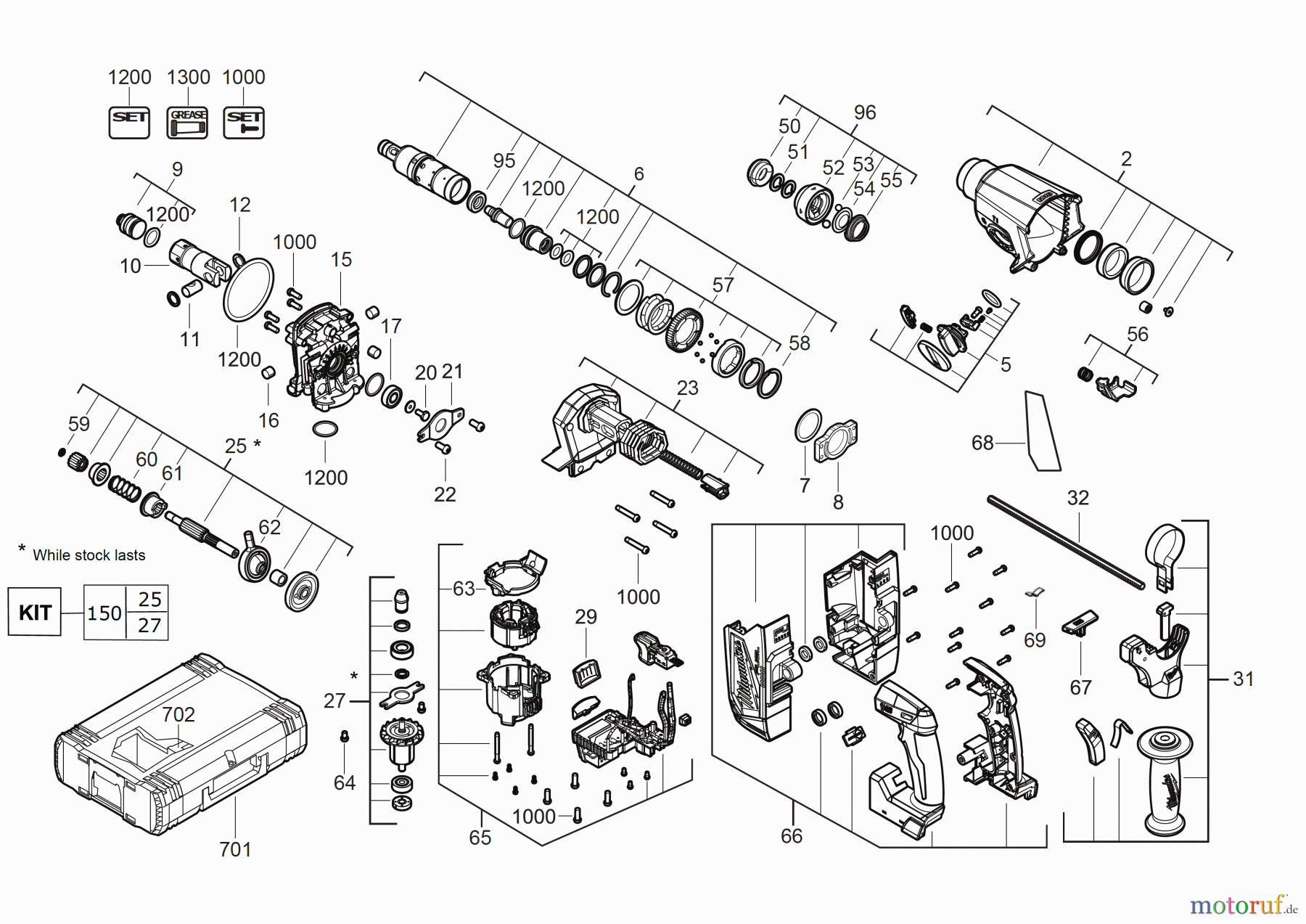  Milwaukee Akku-Geräte Bohren und Meißeln SDS-PLUS M18 FH AKKU-KOMBIHAMMER Seite 1