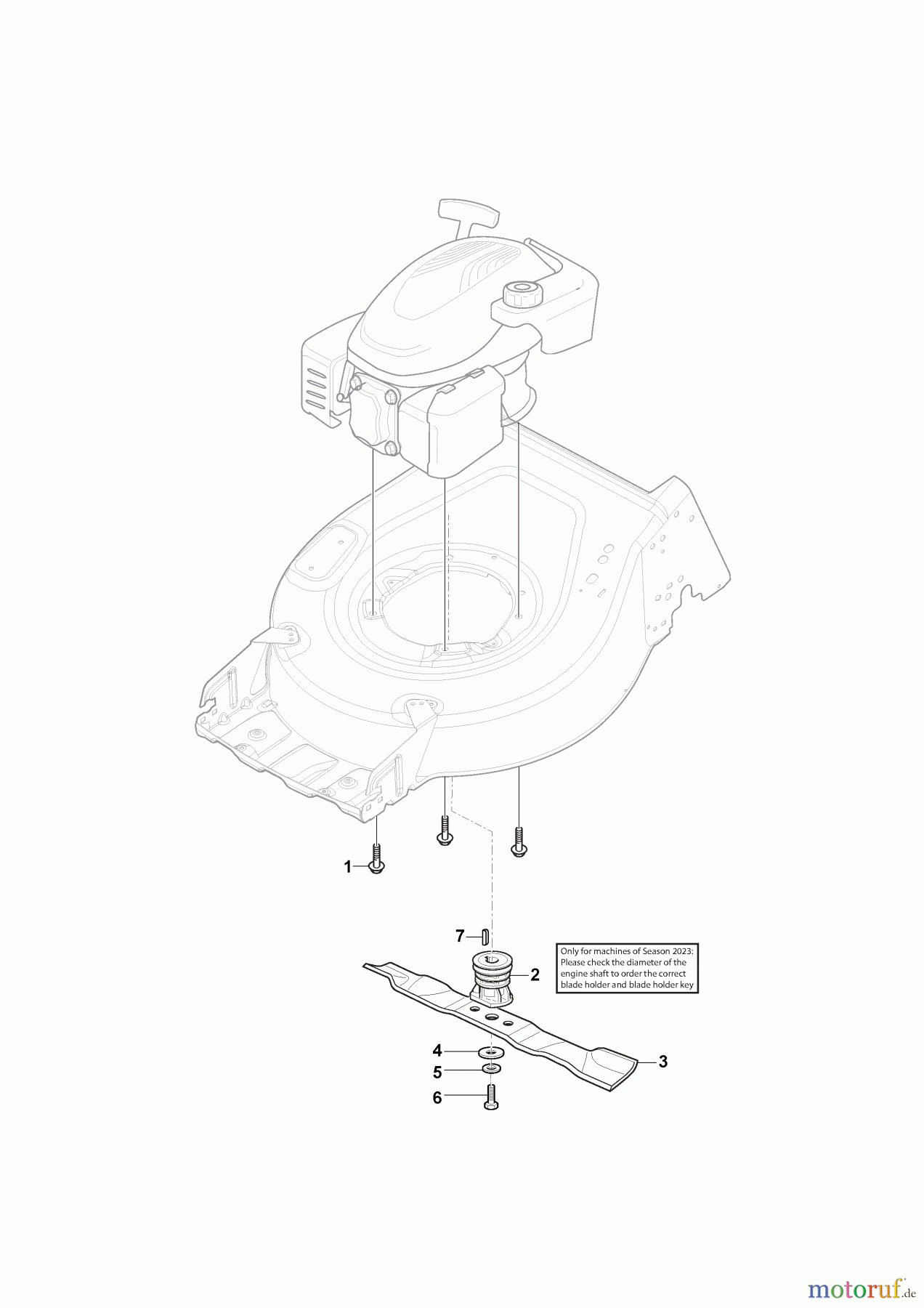  Alpina (von Stiga) Rasenmäher Benzinrasenmäher AL5 46 SAEQ (2022) Schneidwerkzeug (Messer)