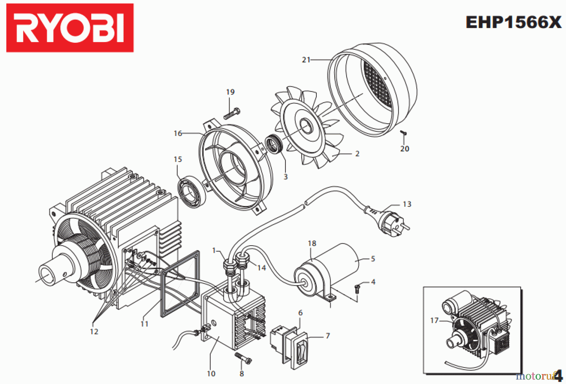  Ryobi Hochdruckreiniger EHP1566X Seite4