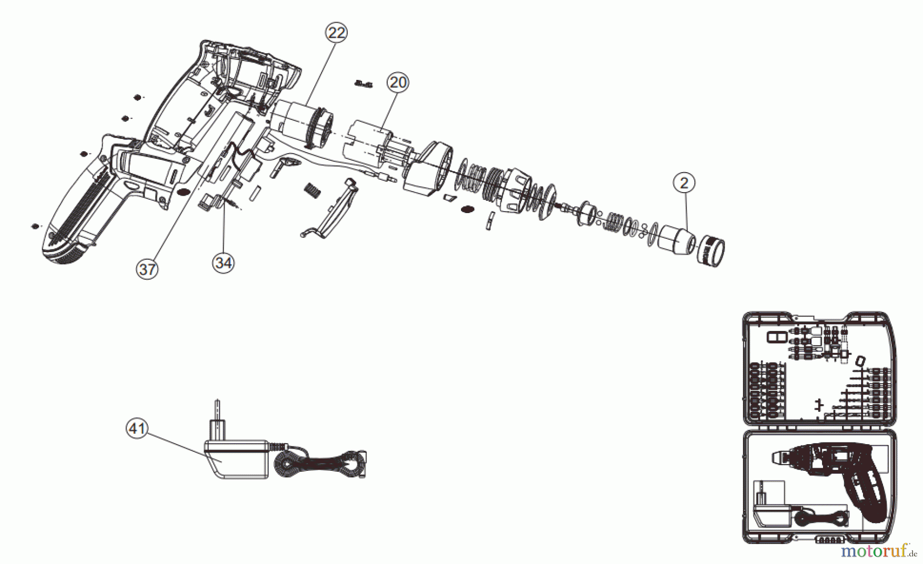  Ryobi (Schlag-)Bohrschrauber Akkuschrauber CSD4030GN Seite 1