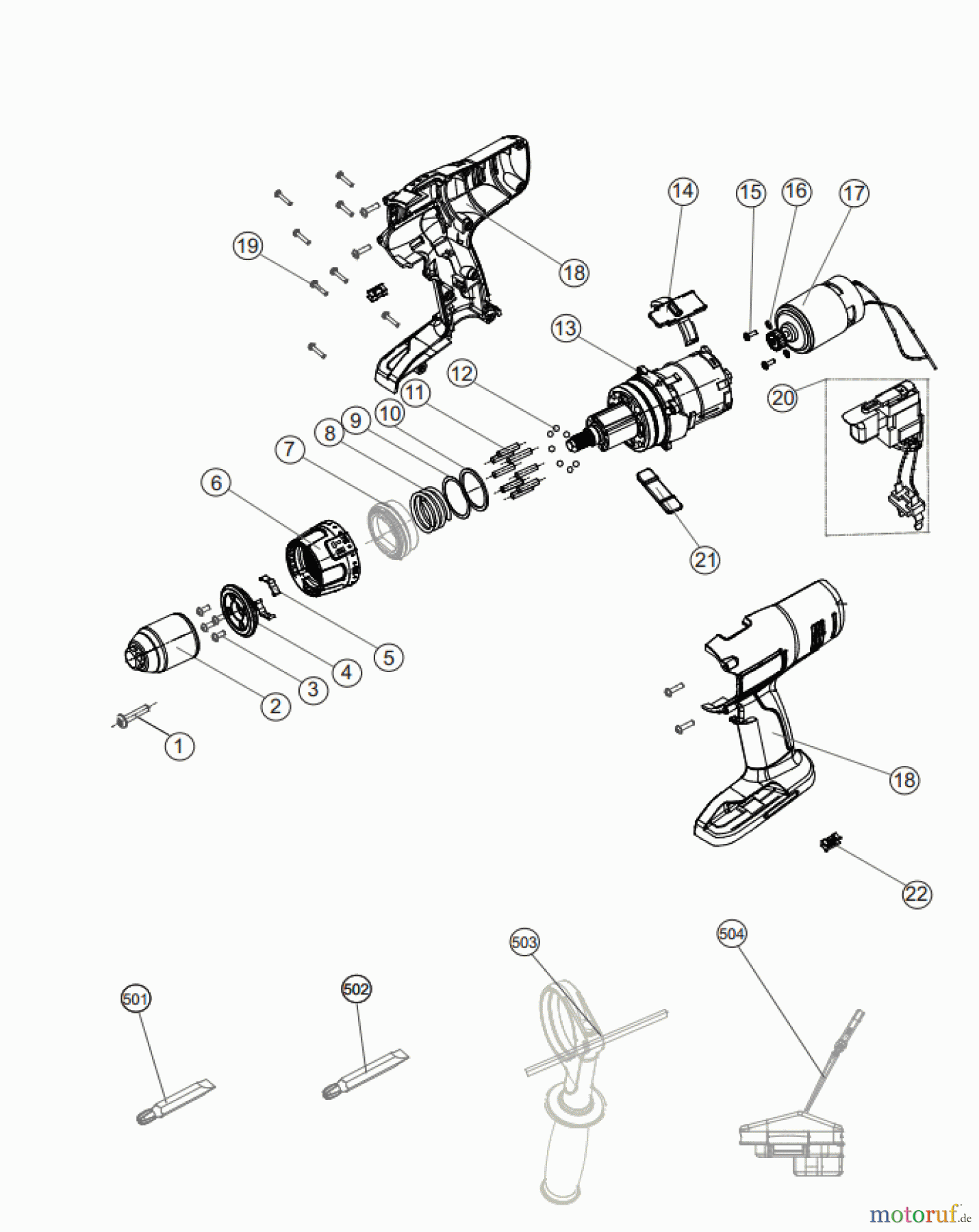  Ryobi (Schlag-)Bohrschrauber Bohrschrauber mit Schlagbohrfunktion CDI1803M Seite 1