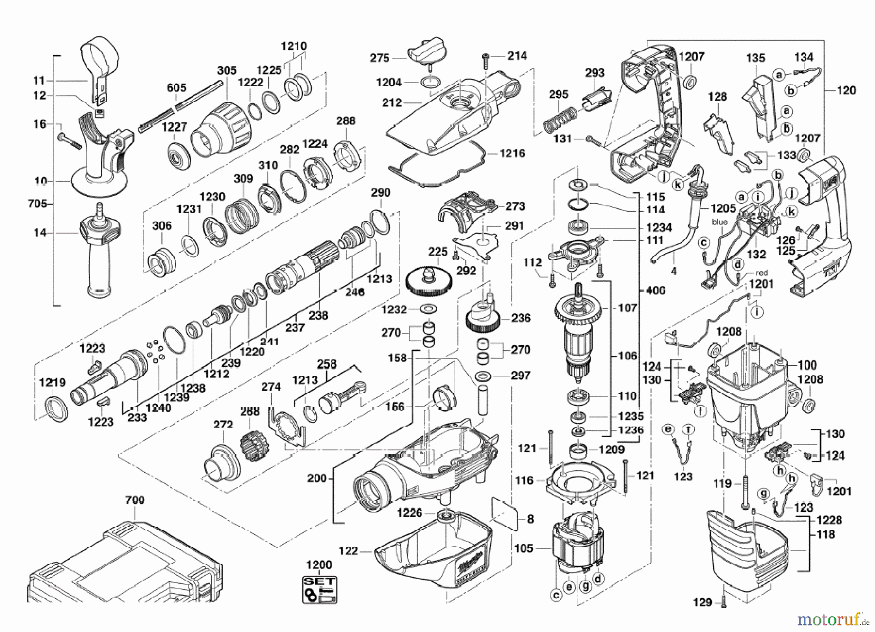  Milwaukee Kabelgeführte Geräte Bohren und Meißeln SDS-MAX K545S BOHRHAMMER