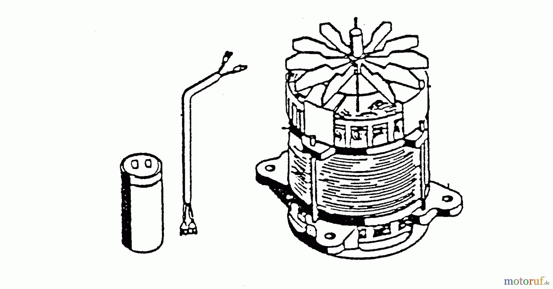  Wolf-Garten Elektrovertikutierer UV 30 EL 3567083 Serie D  (1996) Elektromotor