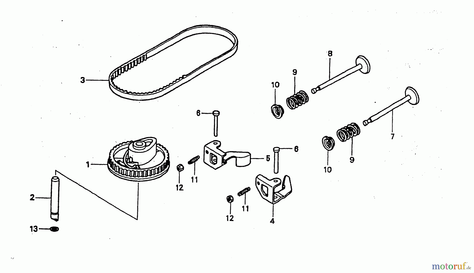 Wolf-Garten Benzinmotoren Honda GCV 135 2098000-135 (2004) Ventile