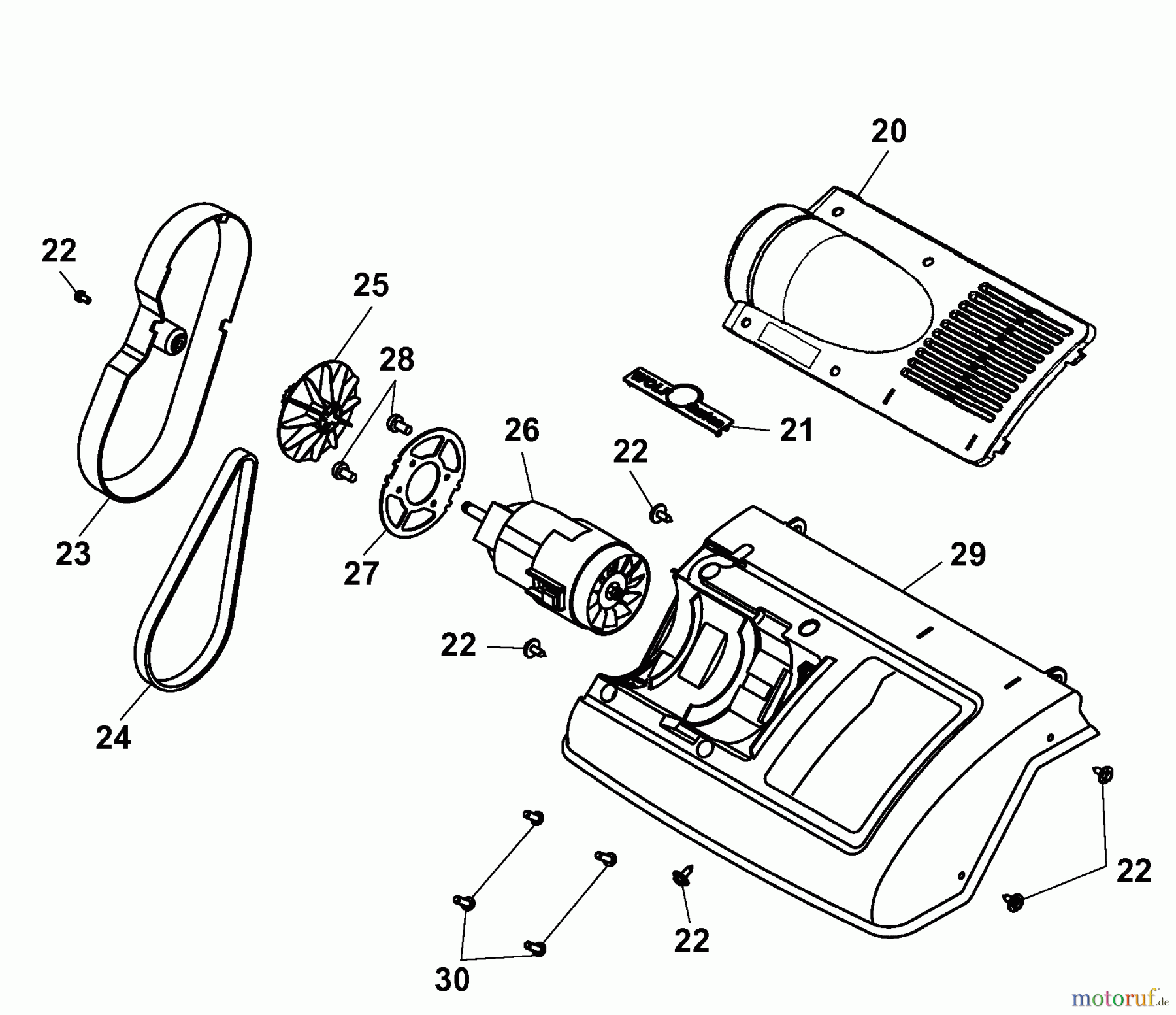  Wolf-Garten Rasenlüfter UL 33 EMD 3620006 Serie A  (2006) Elektromotor, Keilriemen
