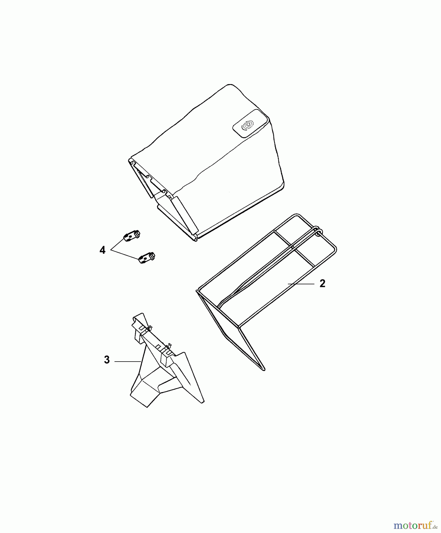 Wolf-Garten Elektromäher mit Antrieb Esprit 40 EAKF 4024003 Serie B (2007) Grasfangsack