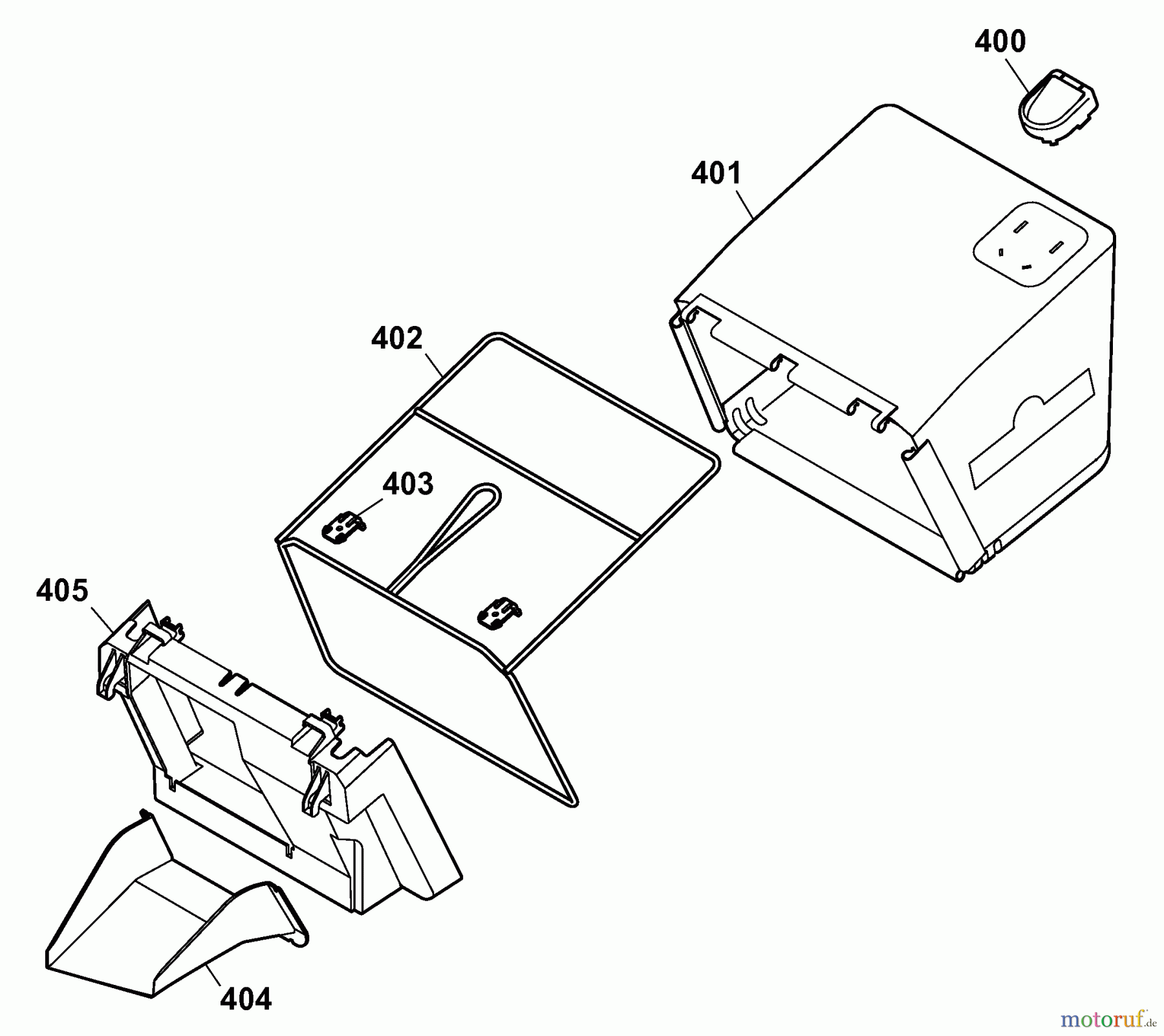  Wolf-Garten Elektromäher HBM 36 Compact 4907006 Serie B  (2008) Grasfangsack