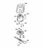 Wolf-Garten HBM 37 E 4907009 Serie B (2006) Ersatzteile Messer, Messeraufnahme, Motor