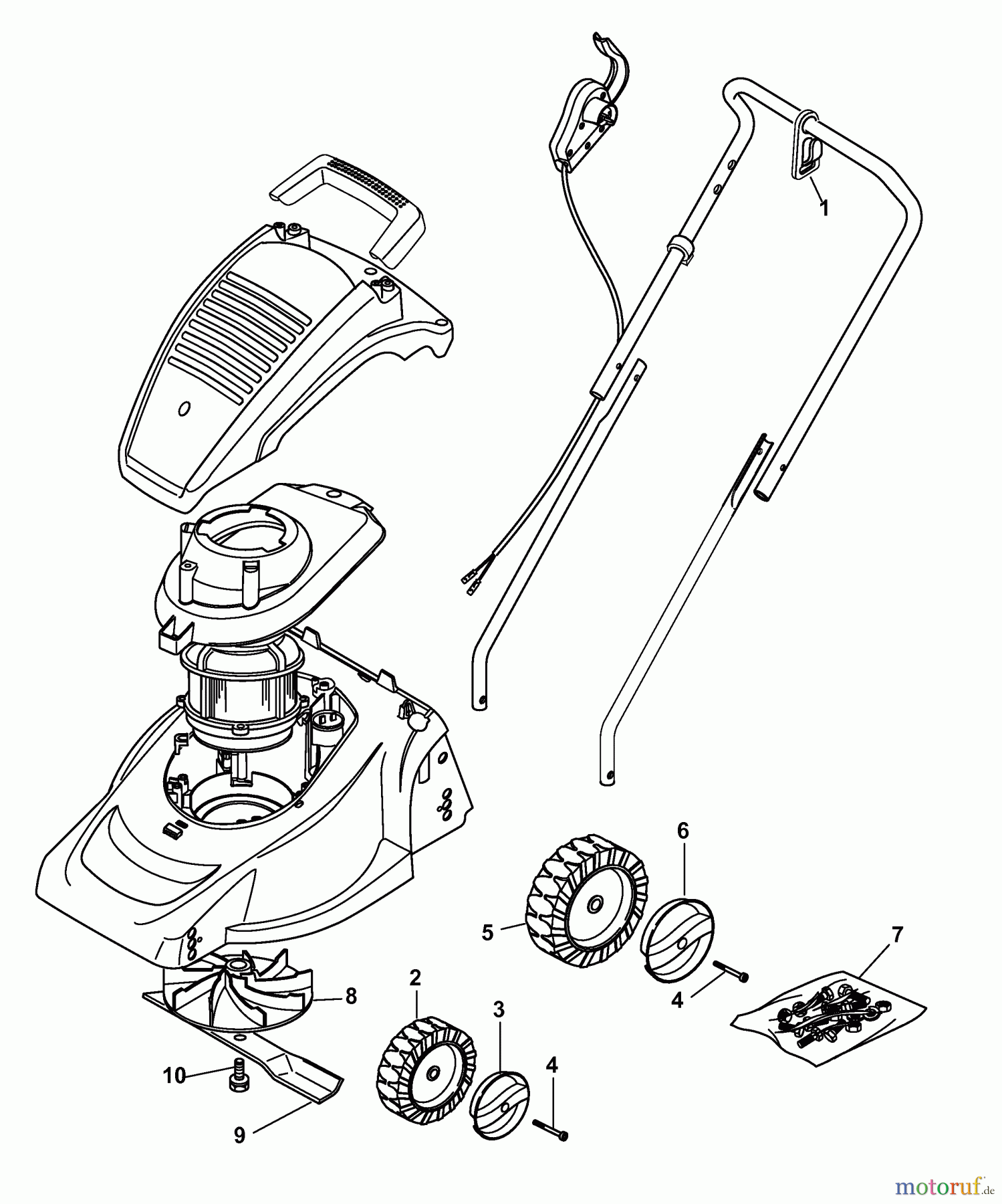  Wolf-Garten Elektromäher Campus 300 E 6033007 Serie A  (2008) Grundgerät