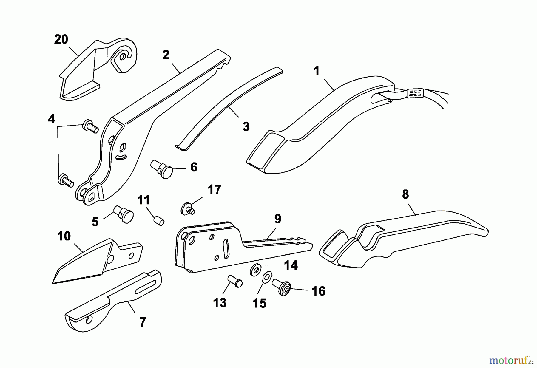  Wolf-Garten Gartenscheren (Amboss) RS 19 G 7228000  (2005) Grundgerät