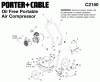 PORTER CABLE A 2.0HP 4G BP PL 1STG 120 C2150 Ersatzteile Seite 1