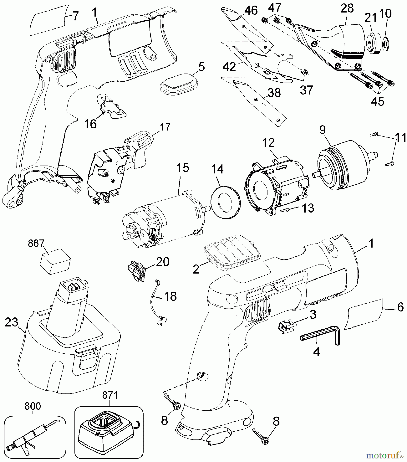  DEWALT Divers 14.4V SHEAR KIT DW941K Seite 1