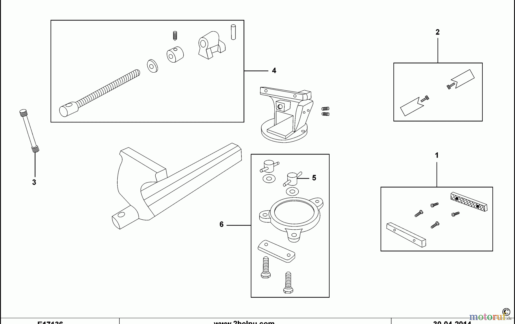  FACOM CLAMPING SCHRAUBSTOCK 1224.100 Seite 1