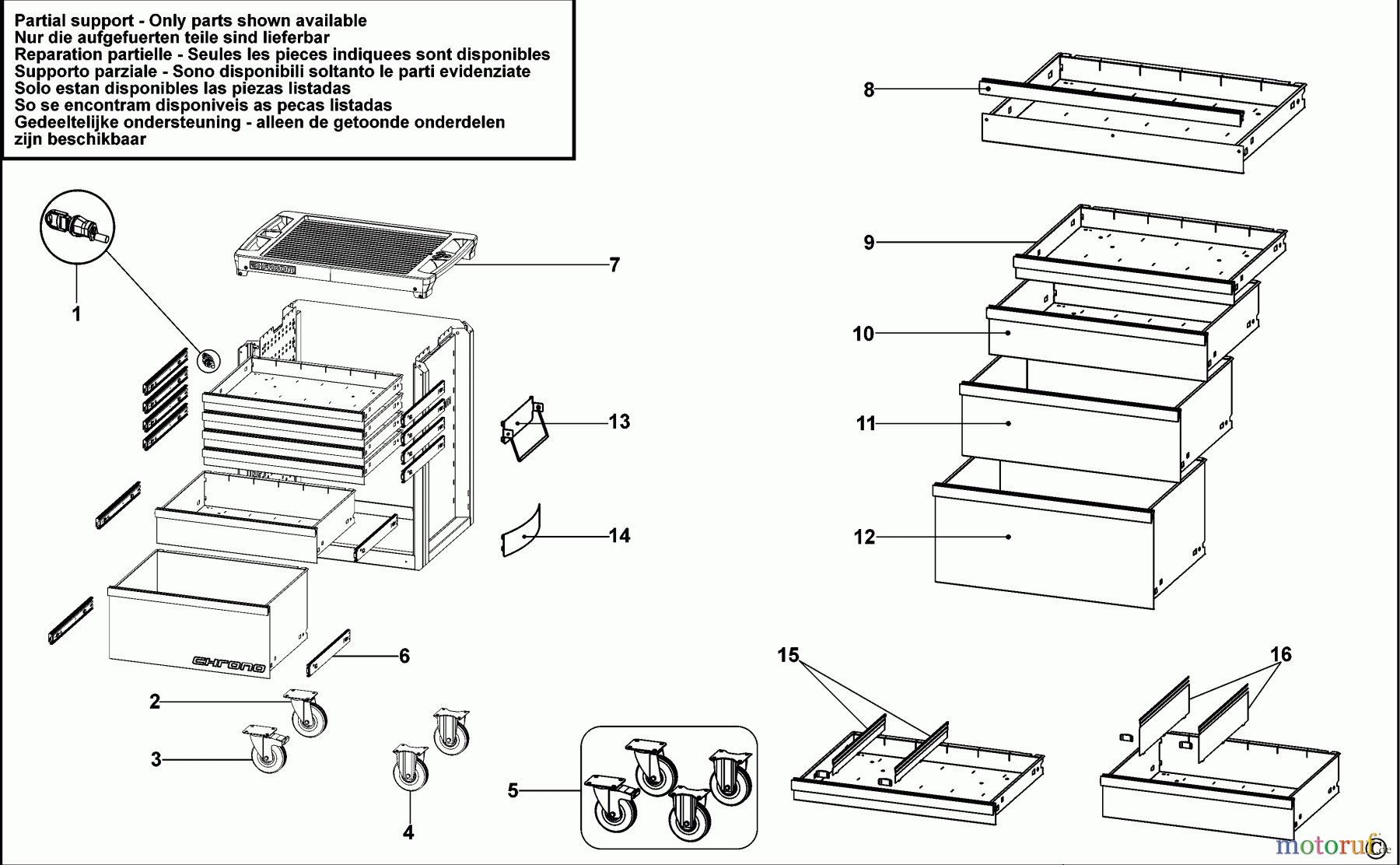  FACOM STORAGE WERKSTATTWAGEN SP.CHRONO7GM3AR Seite 1