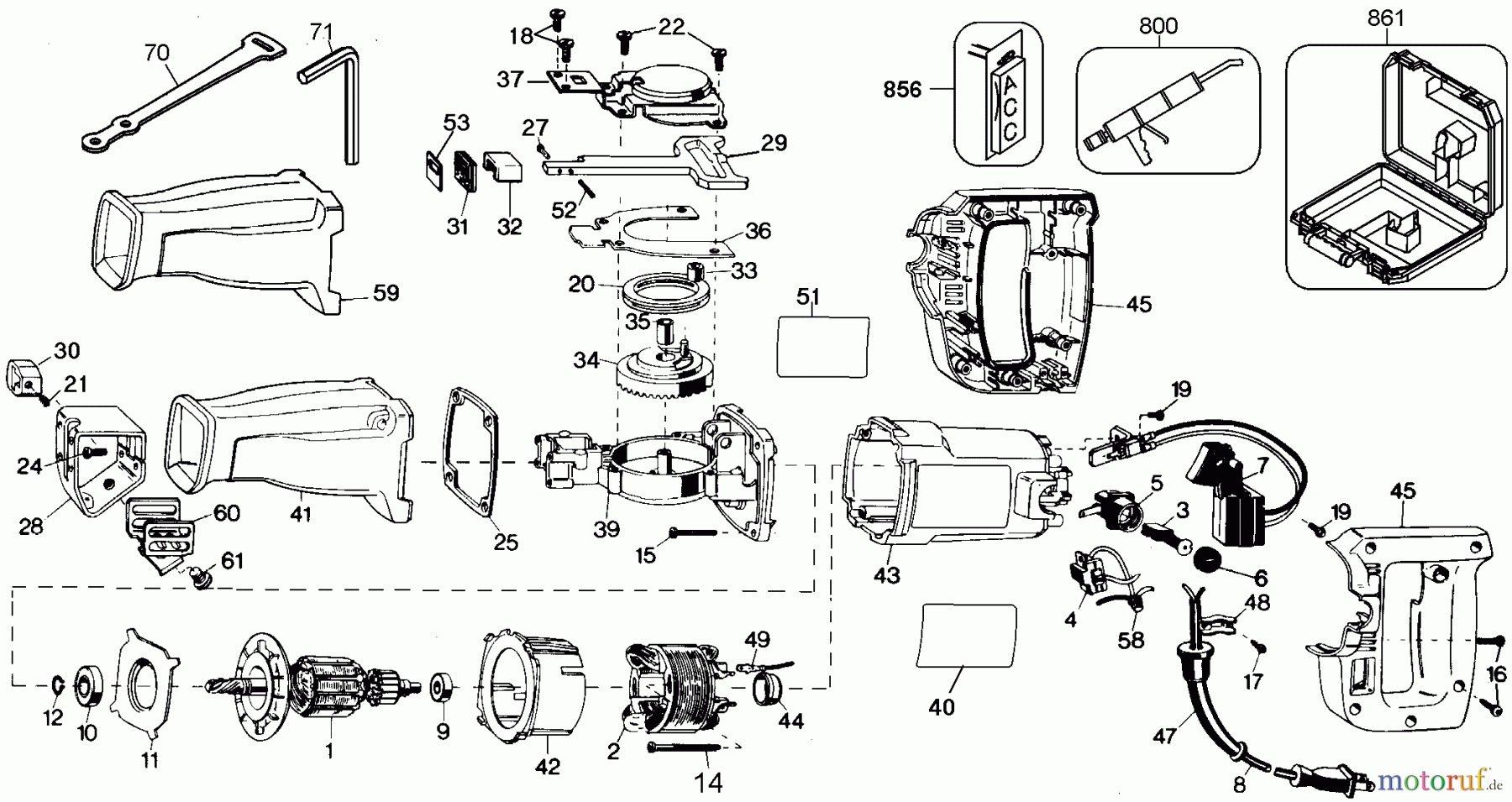  DEWALT Divers 6AMP RECIP.SAW-CHILE DW304K-44 Seite 1