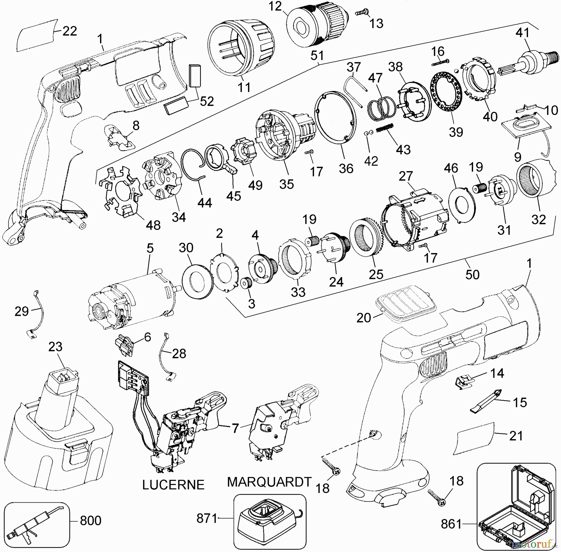  DEWALT Divers 14.4V DRIL/DRVR KT DW996K-2 Seite 1