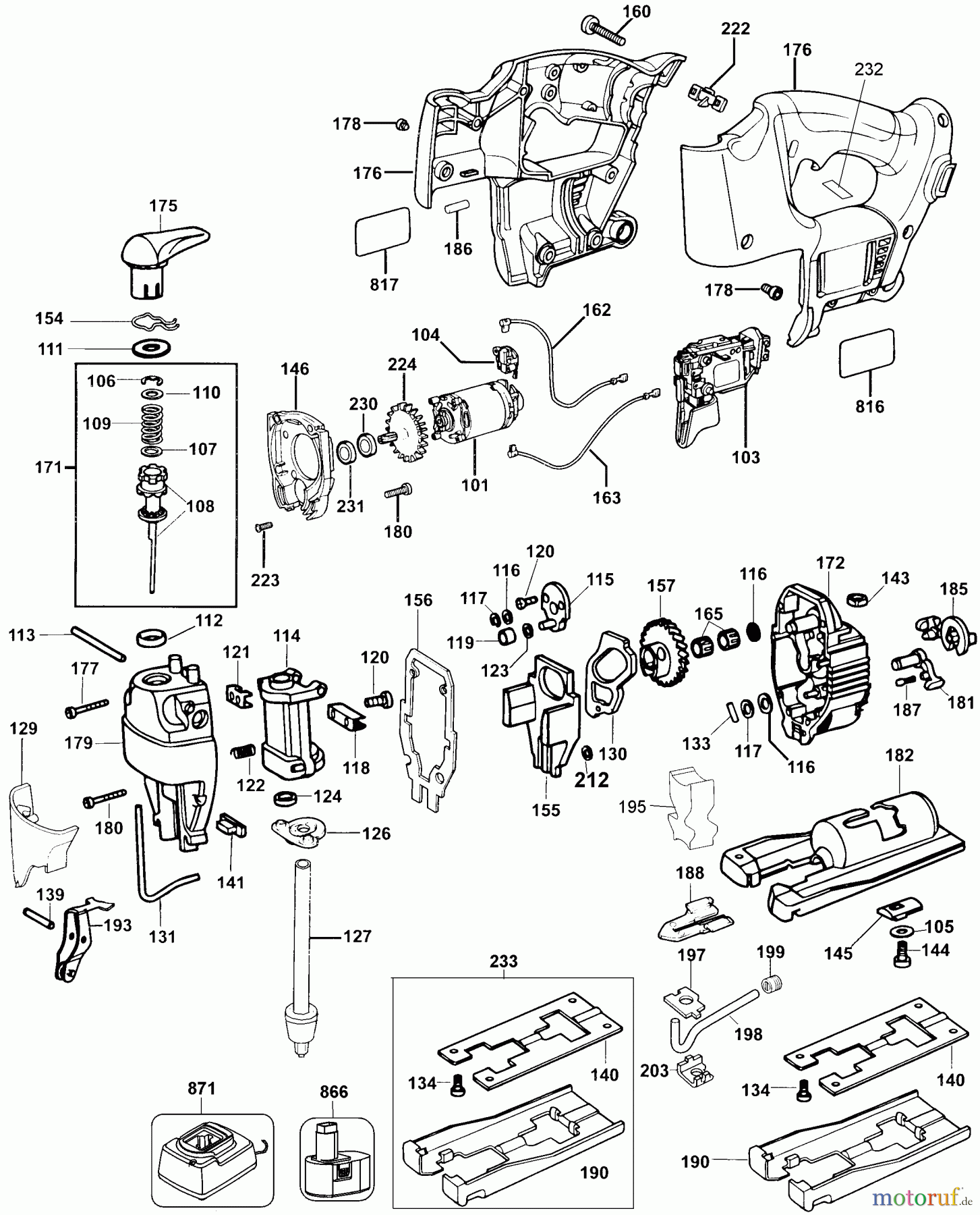  DEWALT Divers 18V CDLS JIGSAW DW933KH Seite 1