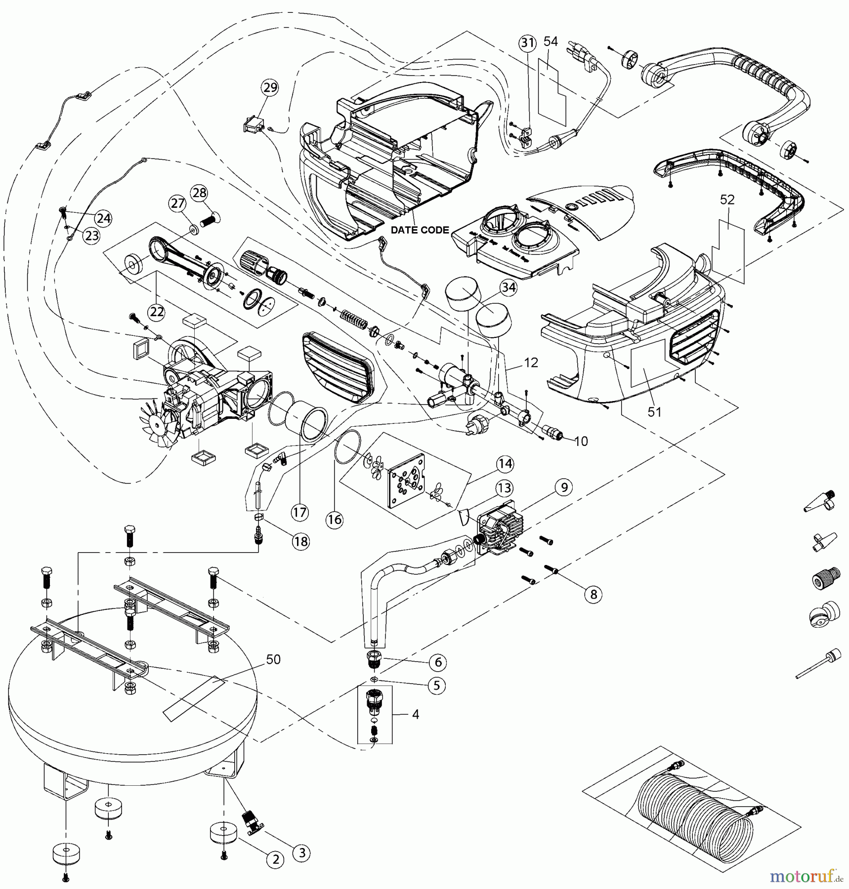  DEWALT Kompressoren COMP 3G 135PSI 120V DWFP55120 Seite 1