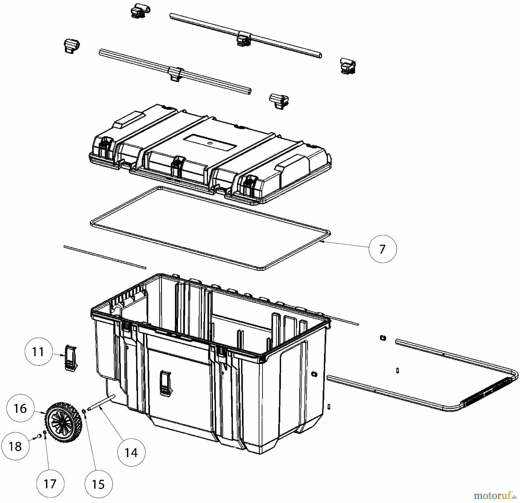  DEWALT Divers DEWALT TOUGH CHEST DWST38000 Seite 1