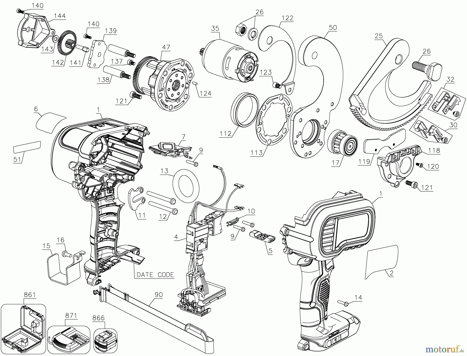  DEWALT Divers 20V CABLE CUT TOOL K DCE150D1 Seite 1