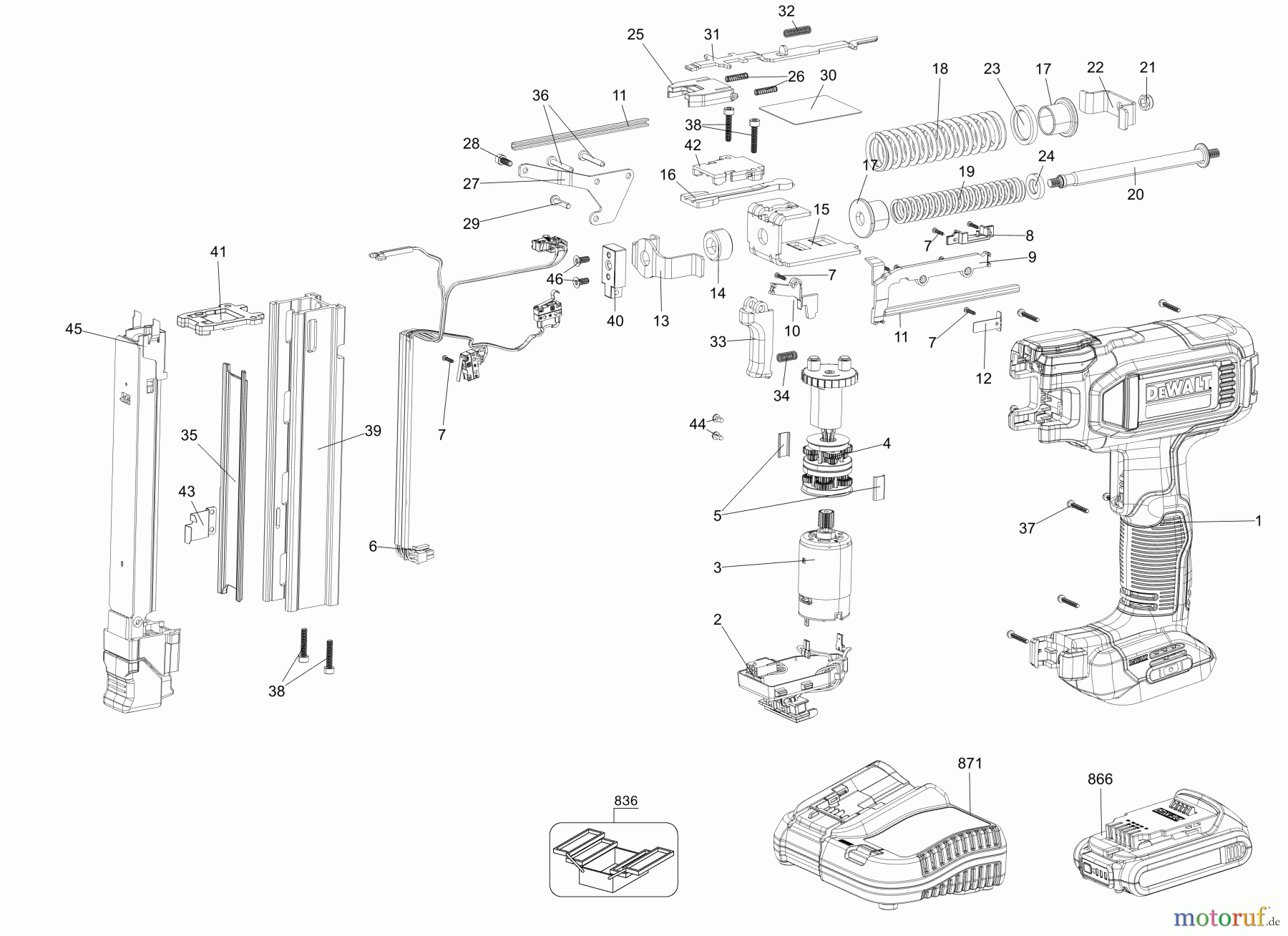 DEWALT Divers 20V MX ELC WR STP BR DCN701D1 Seite 1