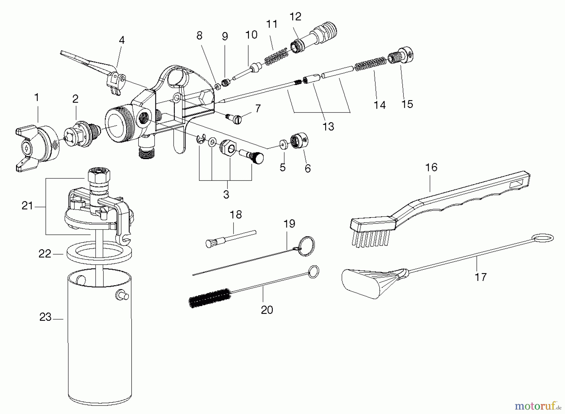 OEM Black und Decker Divers GUN SPRAY SIPHON FEED DET ES2 Seite 1