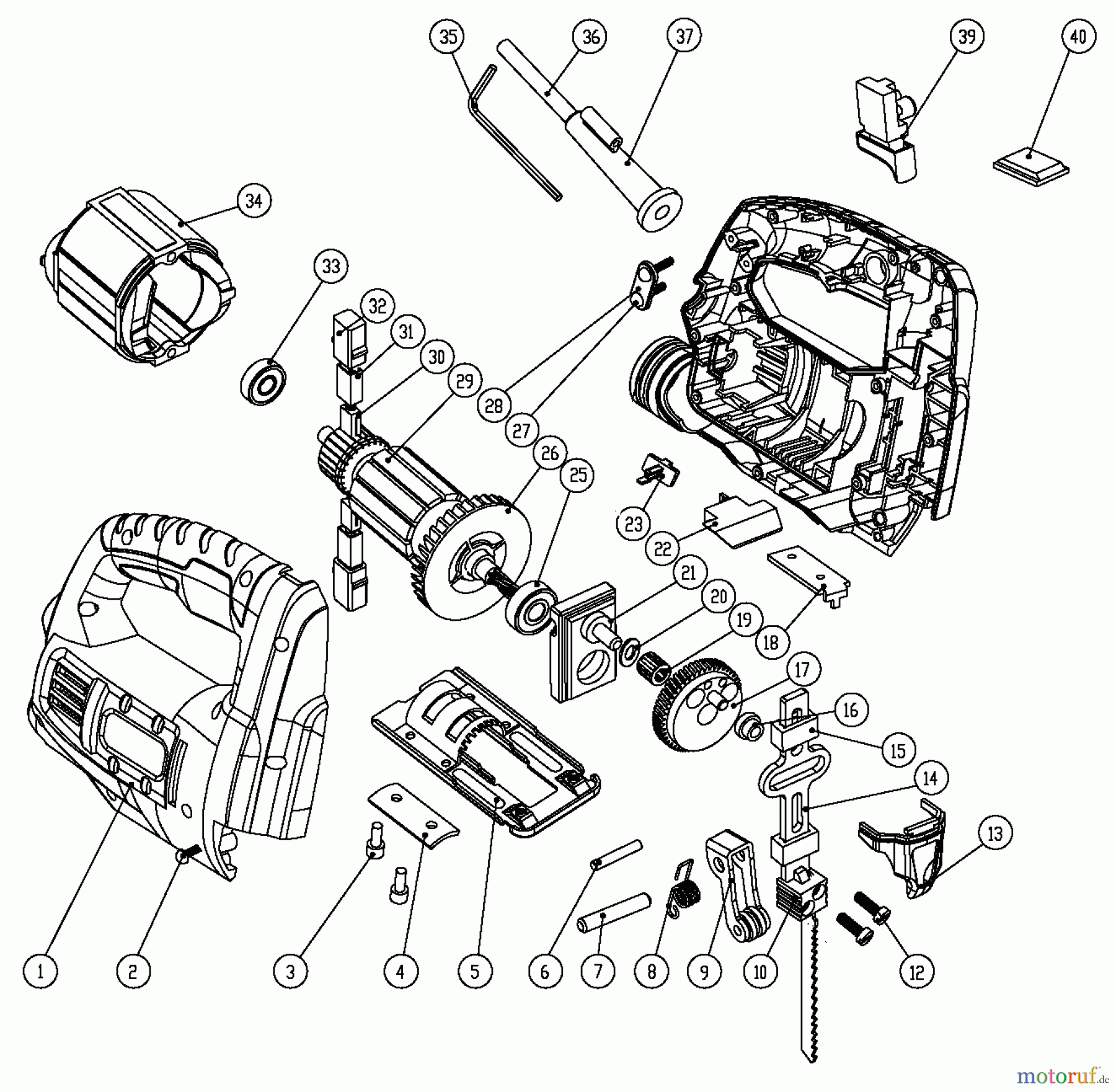 BLACK+DECKER INNENAUSSTATTUNG SÄGE STICHSÄGE JS10 Seite 1