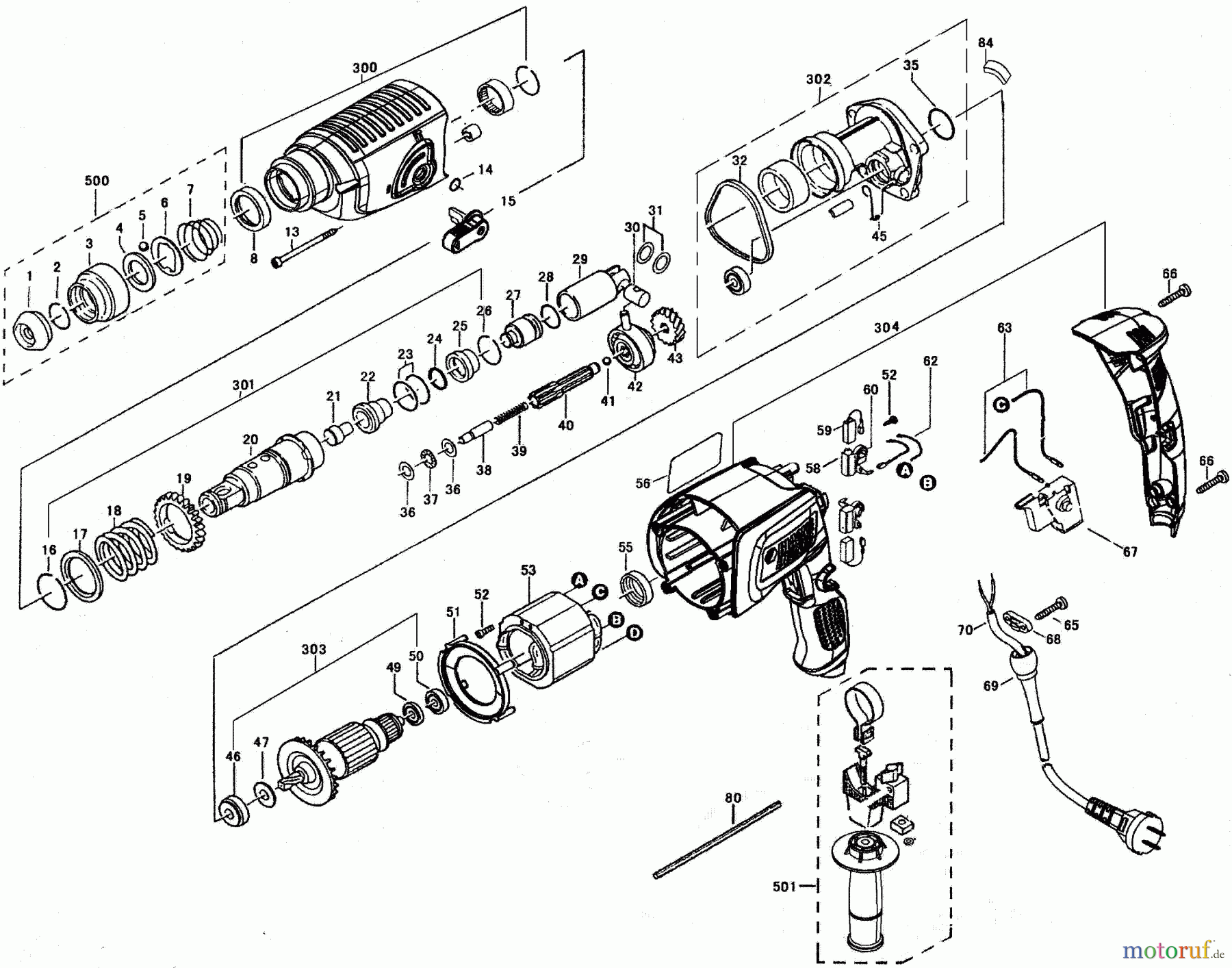  STANLEY Divers 20mm 2Kg SDSplus TRADESMA KD620K Seite 1
