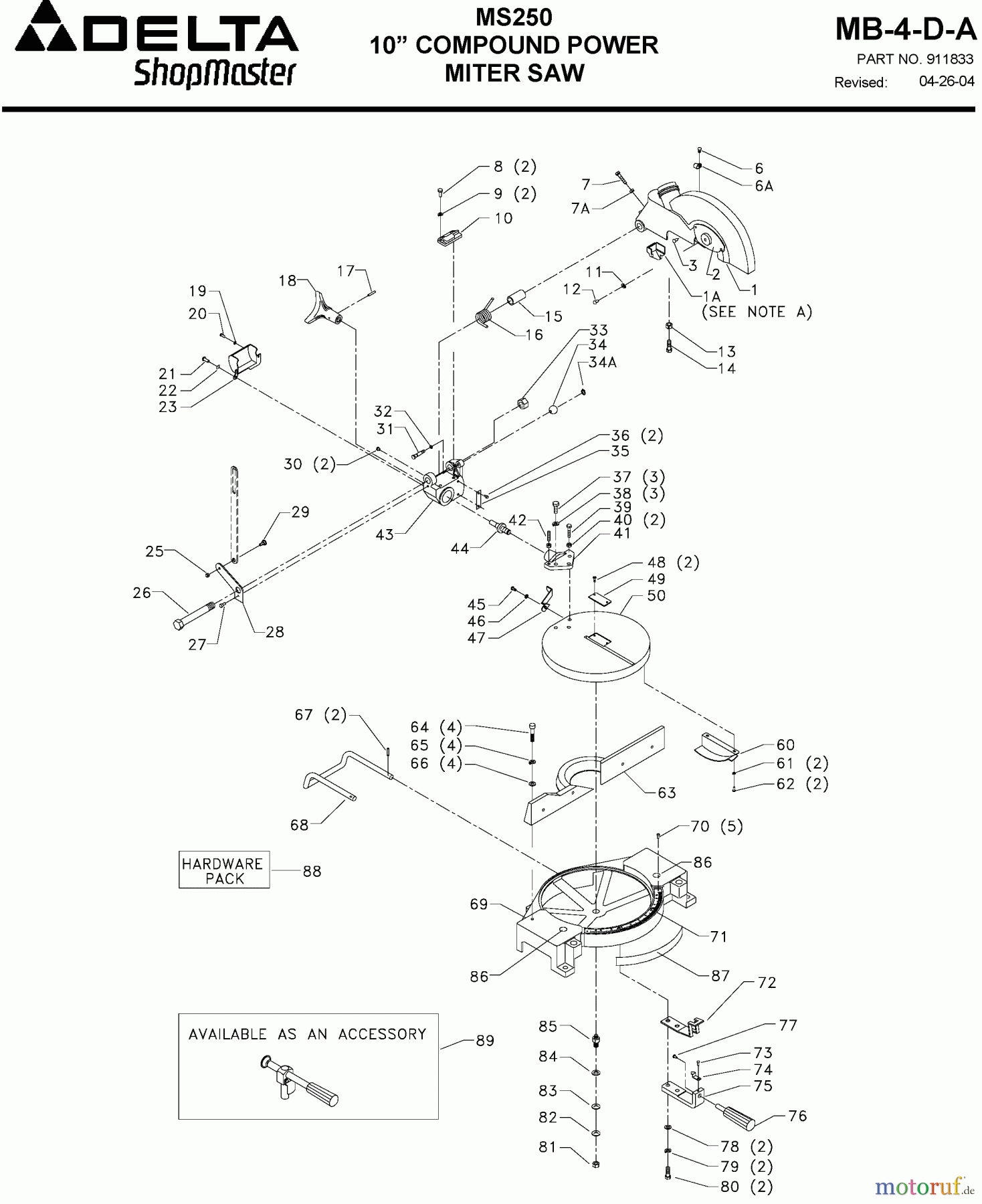 BLACK+DECKER Divers 10 MITER SAW MS250 Seite 1