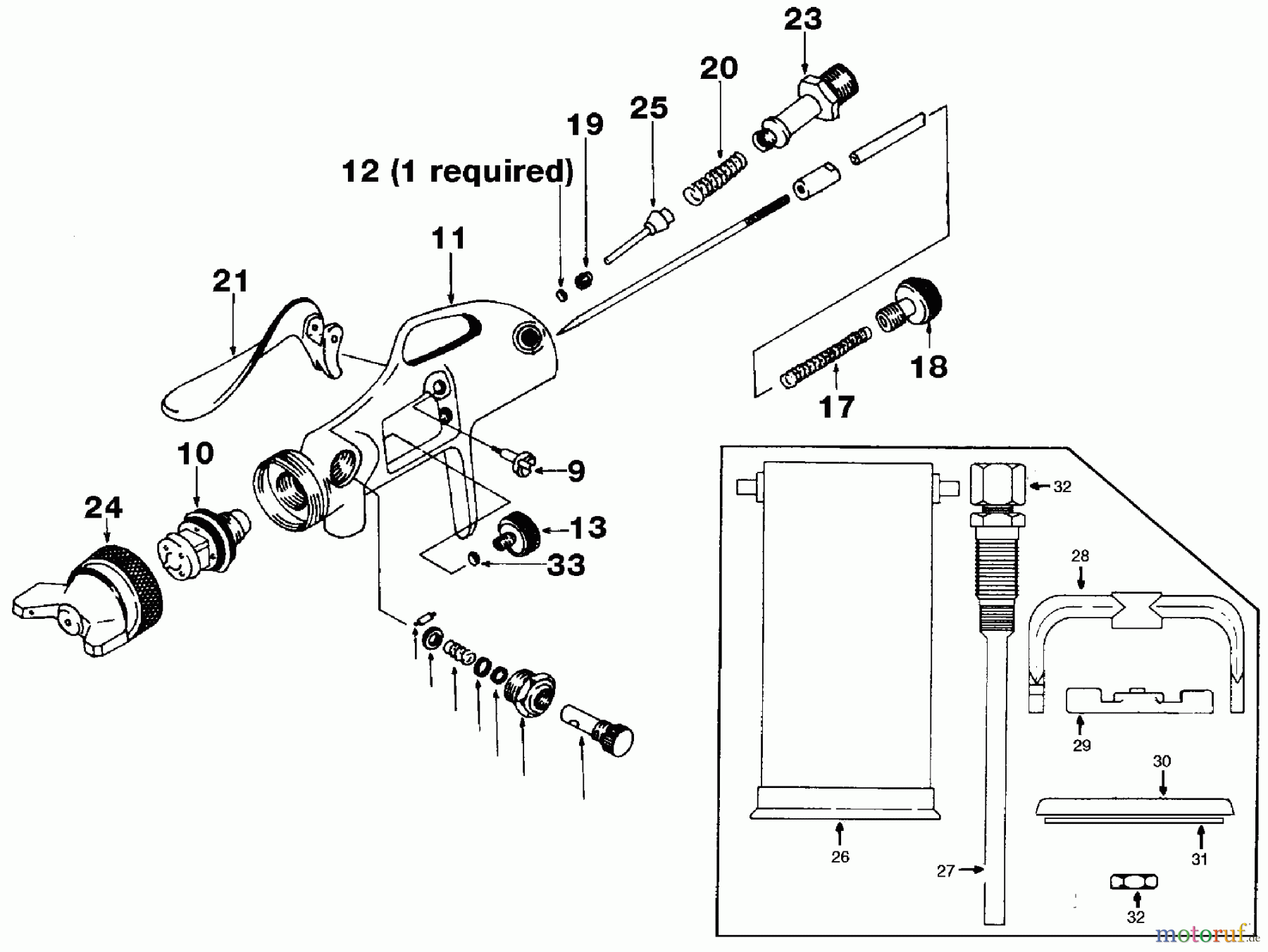 OEM Black und Decker Divers GUN SPRAY PRO TOUCH UP ASP009 Seite 1