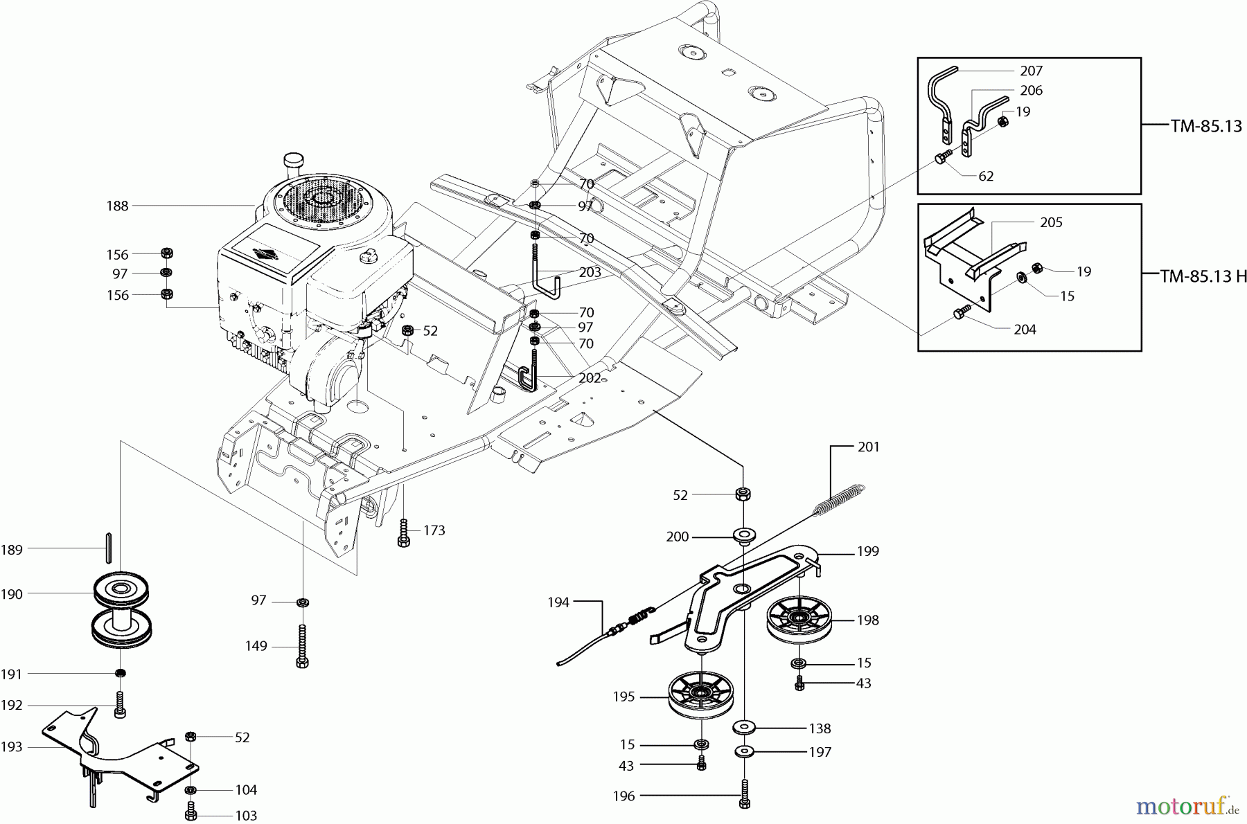  Dolmar Rasentraktoren TM-85.13 TM-85.13 (2001) 5  MOTOR