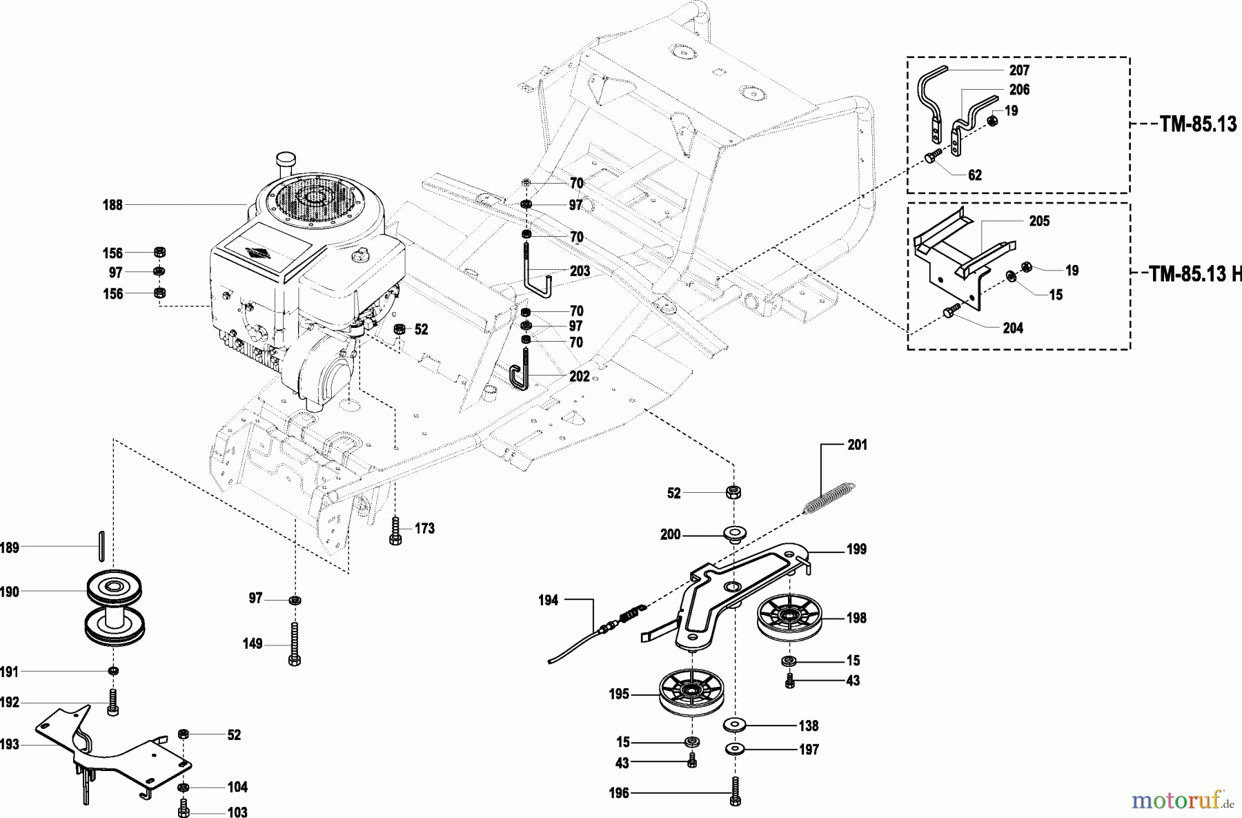  Dolmar Rasentraktoren TM-85.13 TM-85.13 (2002) 5  MOTOR