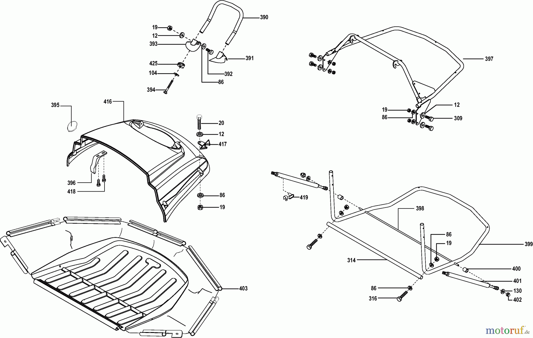 Dolmar Rasentraktoren TM-102.13 TM-102.13 (2004) 9 Grasfangsack
