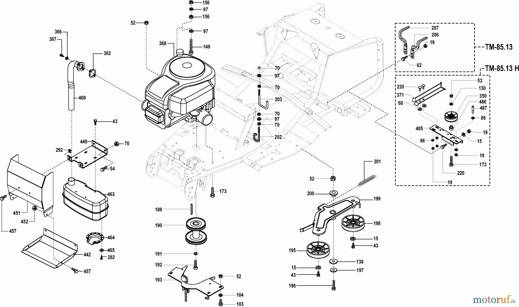 Dolmar Rasentraktoren TM-85.13 TM-85.13 (2005) 5  MOTOR