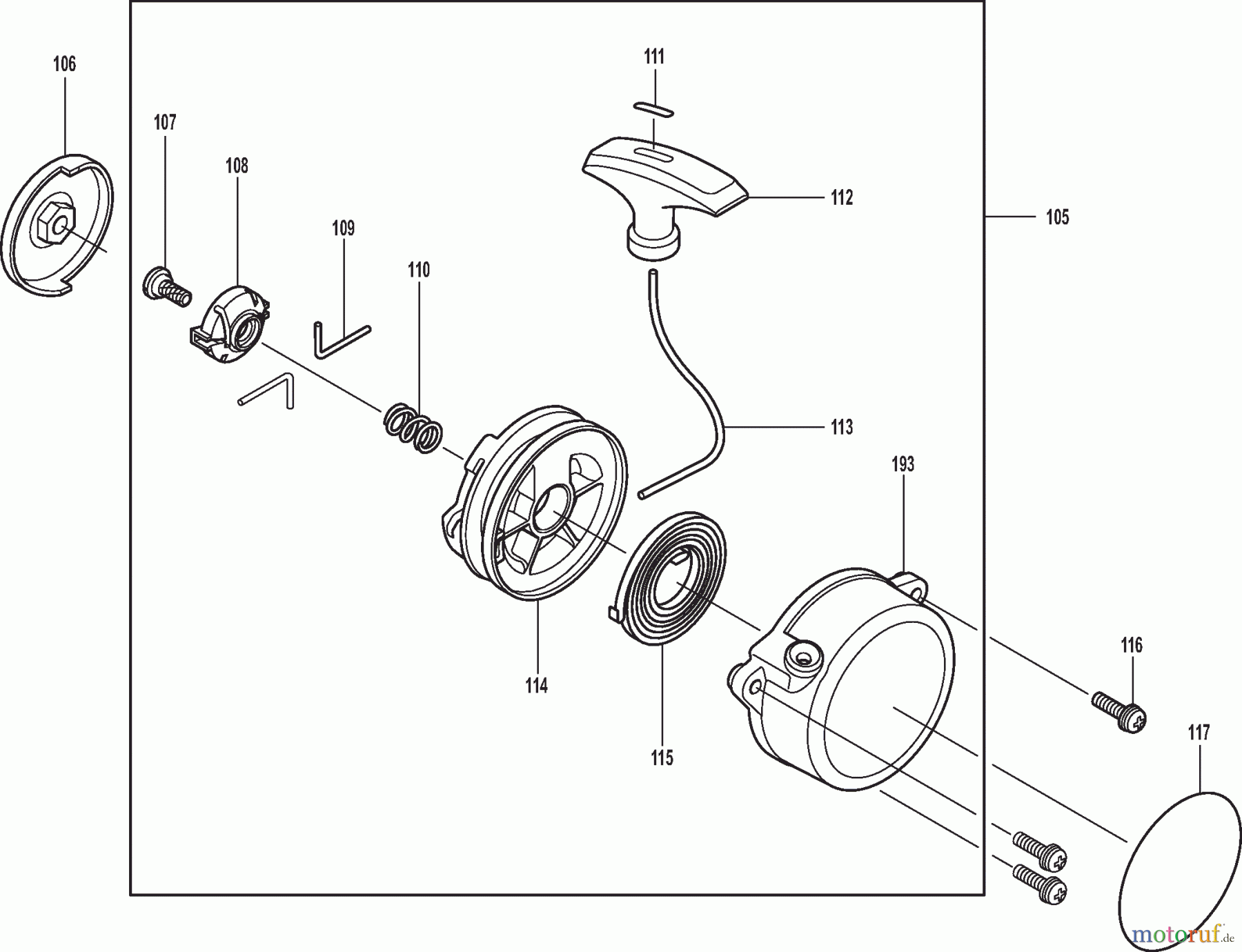  Dolmar Blasgeräte Benzin PB-7601.4 (USA) 6  Anwerfvorrichtung