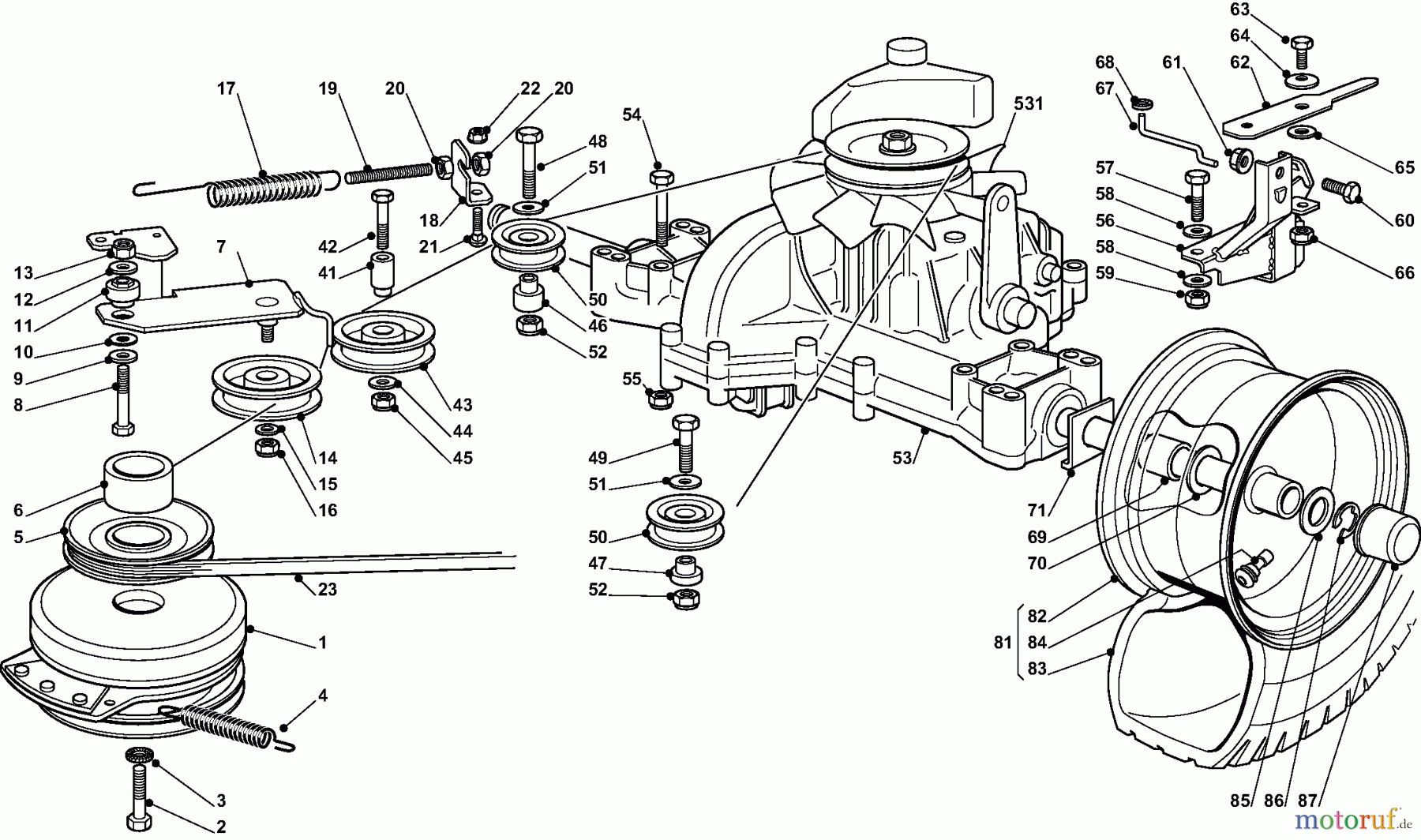  Dolmar Rasentraktoren TM-98.14 H2D TM-98.14 H2D (2008) 6y  Getriebe