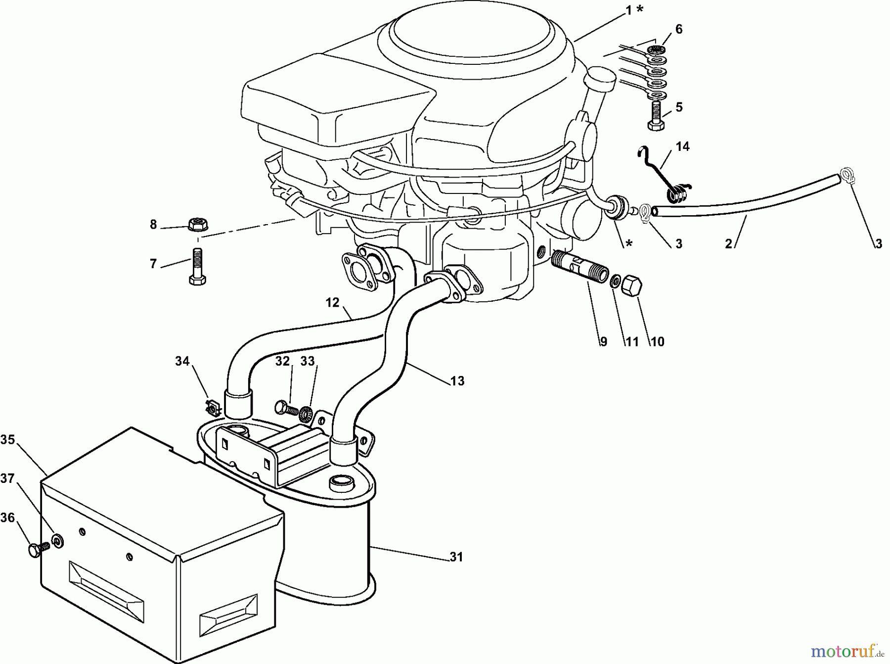 Dolmar Rasentraktoren TM-102.16 H2 TM-102.16 H2 (2008) 5f Motor