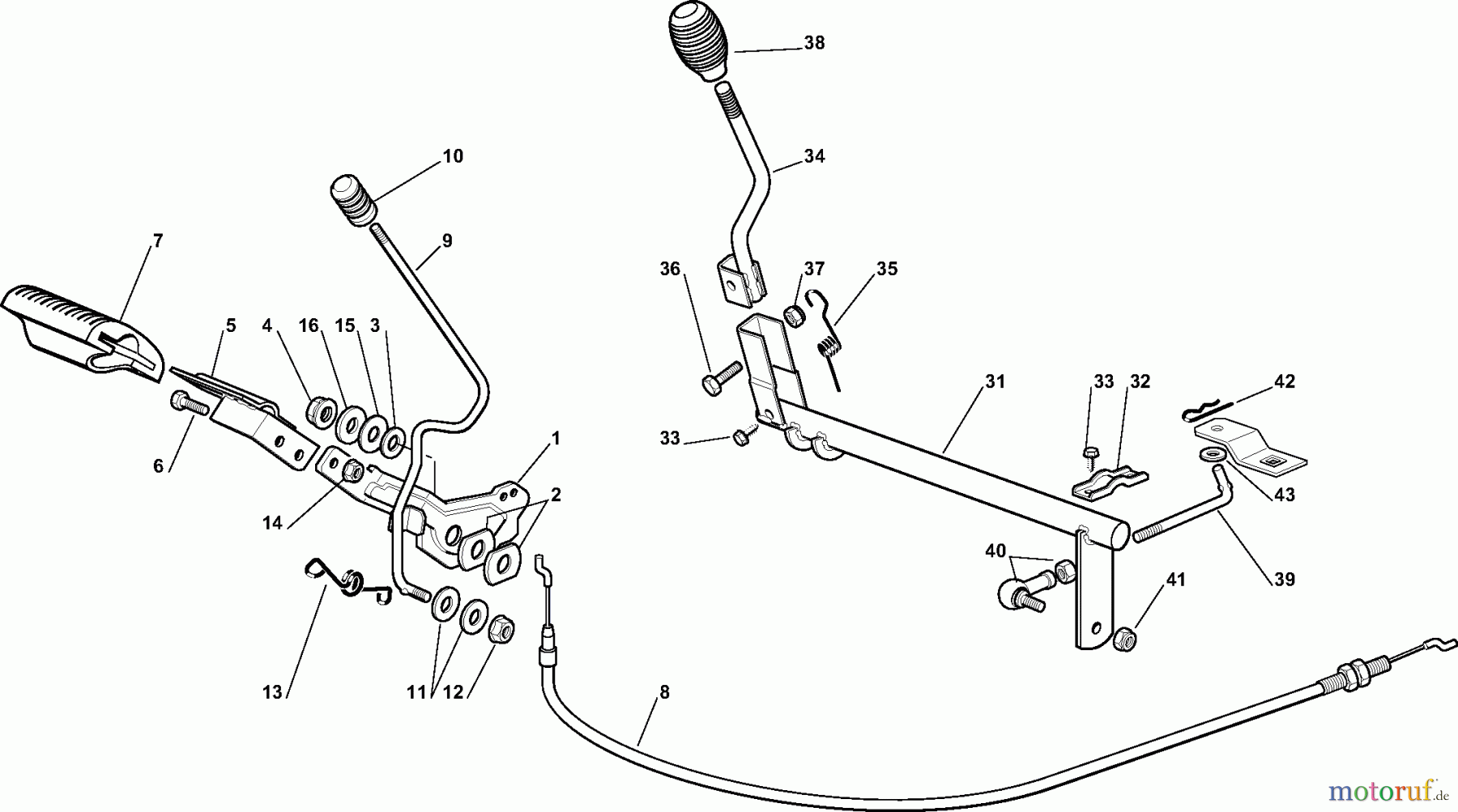  Dolmar Rasentraktoren RM-63.7 RM-63.7 (2009) 4  GETRIEBE UND BREMSE ANTRIEB