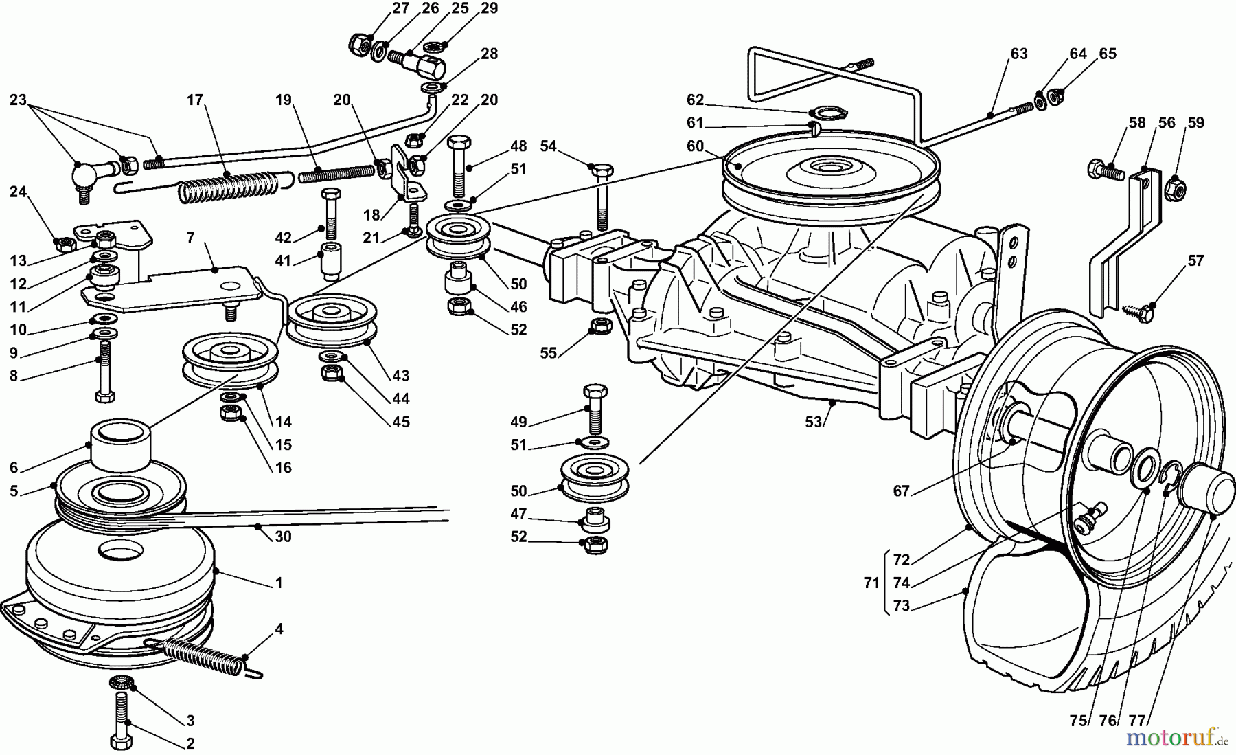  Dolmar Rasentraktoren TM9214 TM-92.14 (2011) 6m  Getriebe