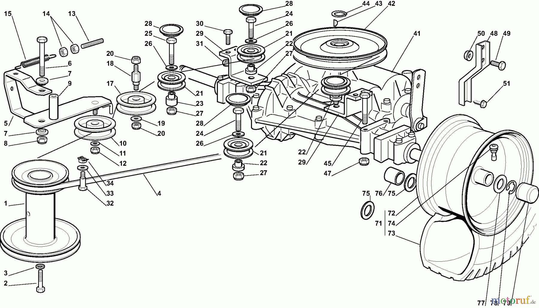  Dolmar Rasentraktoren TM-102.16 TM-102.16 (2011) 6m  Getriebe