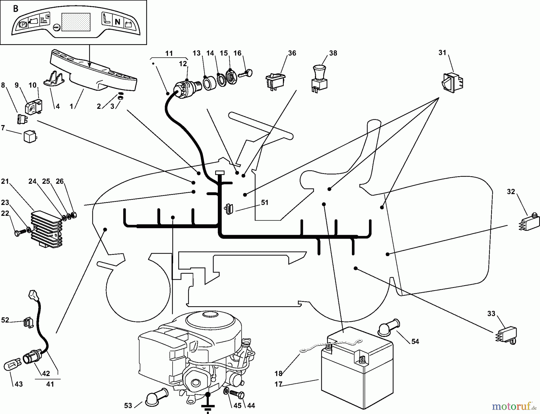  Dolmar Rasentraktoren TM-102.16 H2 TM-102.16 H2 (2009-2010) 11c  ELEKTRISCHE TEILE